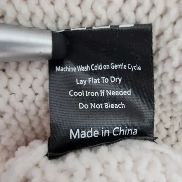 Pol Sweater Hoodie American Flag Boho Oversized NEW Sz L Patriotic Art To Wear - Picture 9 of 12